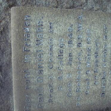 HAHN Paul Daniel 1849-1918