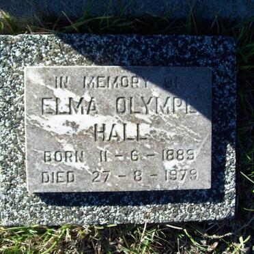 HALL Elma Olympe 1889-1979