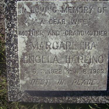HARLING Margaretha Engela 1922-1983