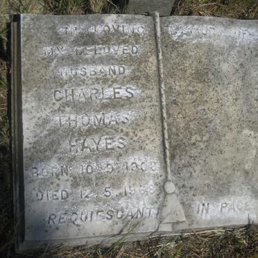 HAYES Charles Thomas 1908-1968