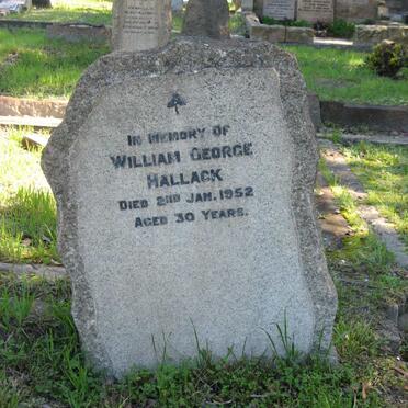 HALLACK William George -1952
