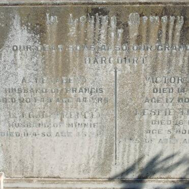 HARCOURT Able -1949 :: HARCOURT ? -1950 :: HARCOURT Victor Abel -1927 :: HARCOURT Leslie Thomas -1927