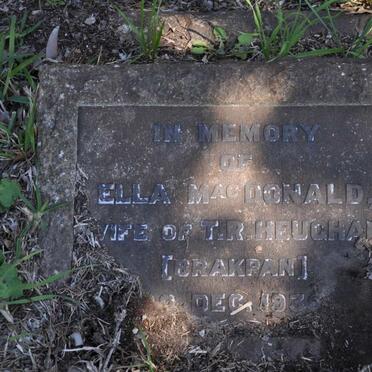 HEUGHAN Ella nee MacDONALD -193?