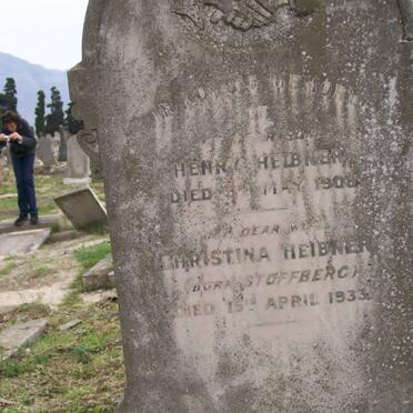 HEIBNER Henry 1908- &amp; Christina STOFFBERG -1933