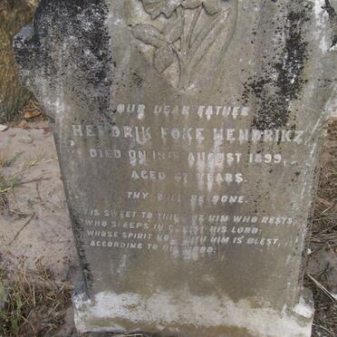 HENDRIKZ Hendrik Foke -1899