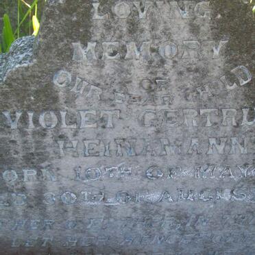 HEINAMANN Violet Gertrude 1892-1892