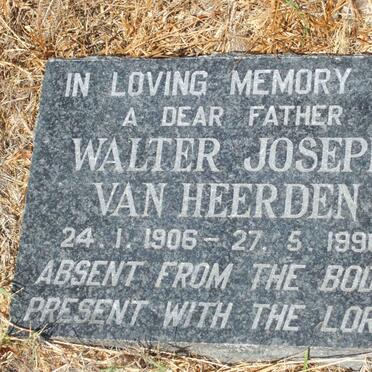 HEERDEN Walter Joseph, van 1906-1990