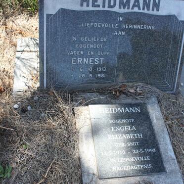 HEIDMANN Ernest 1913-1981 &amp; Engela Elizabeth SMIT 1916-1993