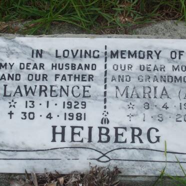 HEIBERG Lawrence 1929-1981 &amp; Maria AVO 1925-2003