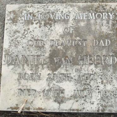 HEERDEN Daniel, van 1885-1959