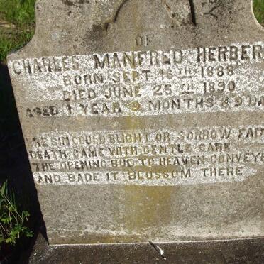 HERBERT Charles Manfred 1888-1890