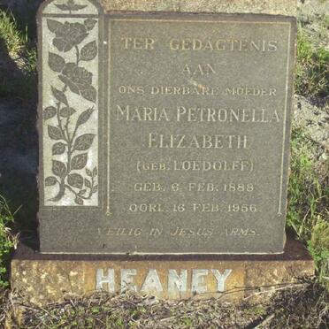 HEANEY Maria Petronella Elizabeth nee LOEDOLFF 1888-1956