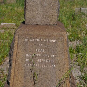 HEWETT Jean -1927