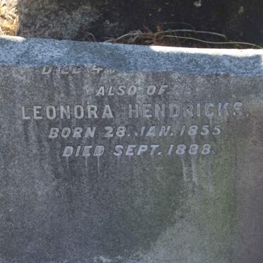 HENDRICKS Willem ?-190? :: HENDRICKS Robert John 1863-1888 :: HENDRICKS Leonora 1855-1888 