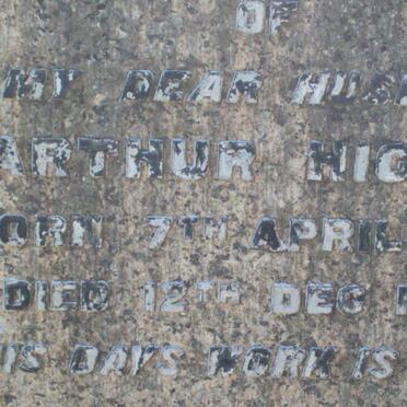 HIGGO Arthur 1865-1934 &amp; Martha Elizabeth -1955 :: HIGGO Chrissie -1959