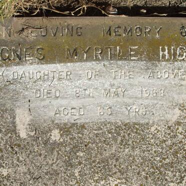 HIGGO Agnes Myrtle -1968