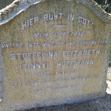 HOFFMANN Stoffelina Elizabeth nee KEYSER 1879-1946