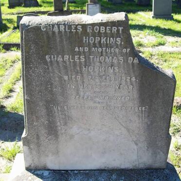 HOPKINS Emily nee HOPKINS -1924