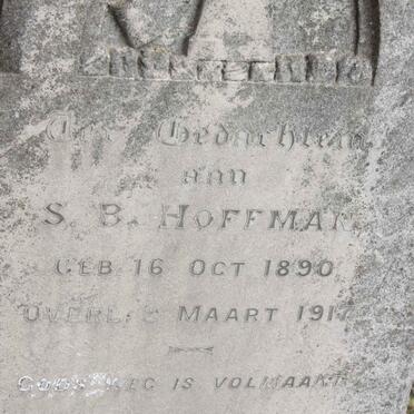 HOFFMAN S.B. 1890-1917