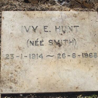 HUNT Ivy E. nee SMITH 1917-1968