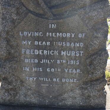 HURST Frederick -1915 &amp; Elizabeth -1924 :: HURST Frederick Henry -1934 :: COWIE George -1937 