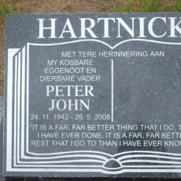 HARTNICK Peter John 1942-2008