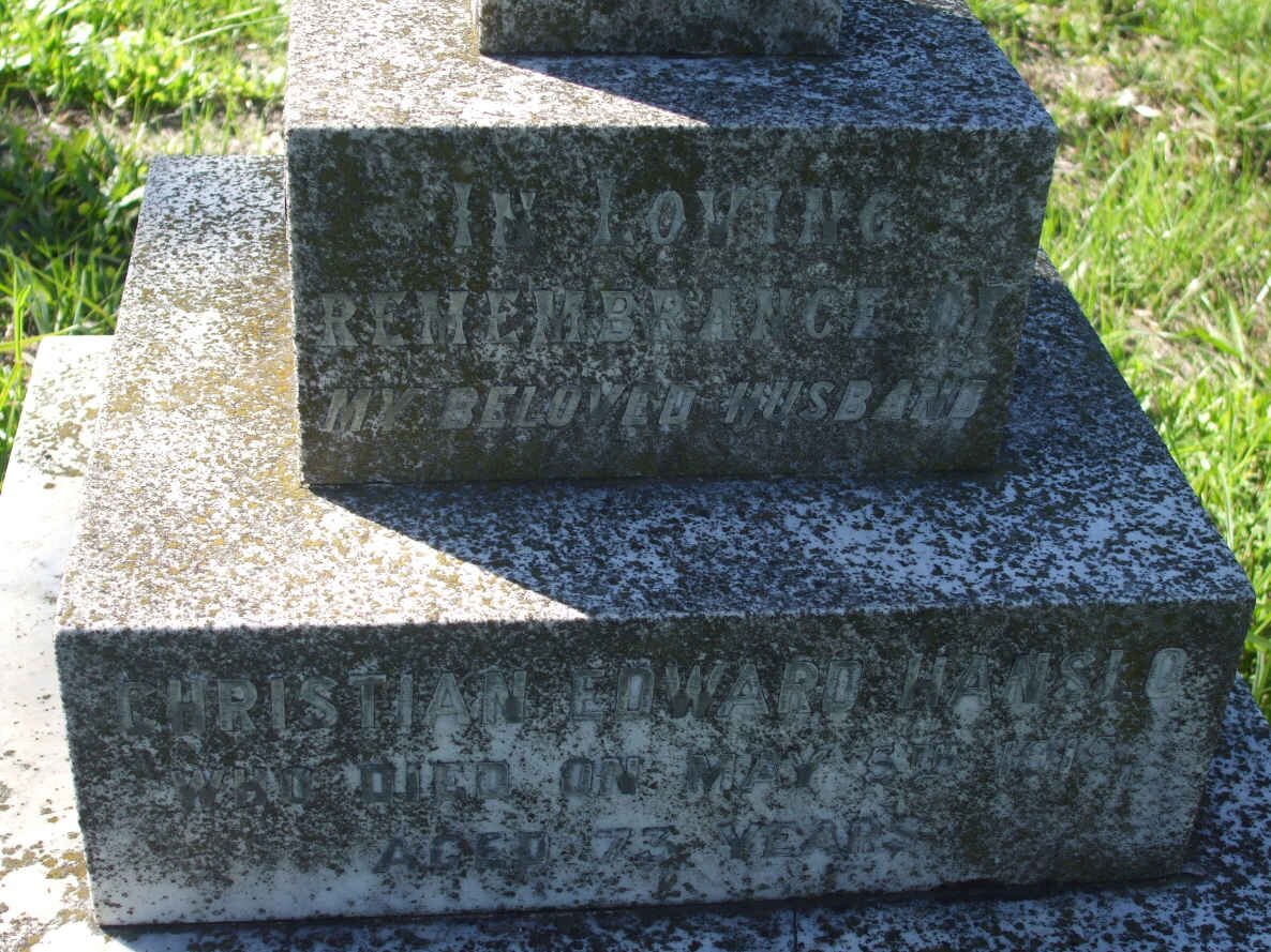 HANSLO Christian Edward -19?? 