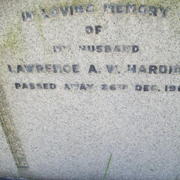 HARDING Lawrence A.W. -1961