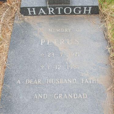 HARTOGH Petrus 1921-1981