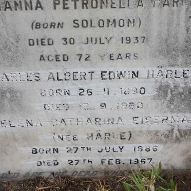 EISERMAN Helena Catharina nee HäRLE 1886-1967