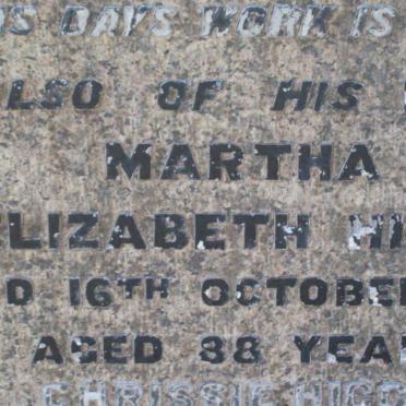 HIGGO Martha Elizabeth -1955