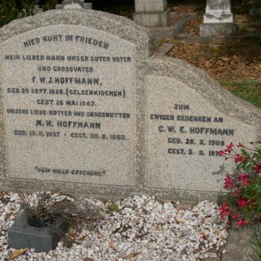 HOFFMANN F.W.J. 1880-1947 &amp; M.W. 1887-1953 :: HOFFMANN C.W.E. 1909-1975