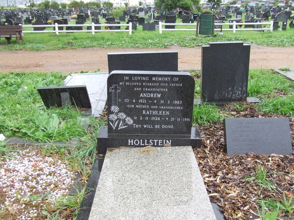 HOLLSTEIN Andrew 1921-1983 &amp; Kathleen 1924-1991