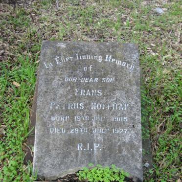 HOFFMAN Frans Petrus 1905-1927