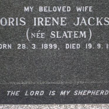 JACKSON Doris Irene nee SALTEM 1899-1980