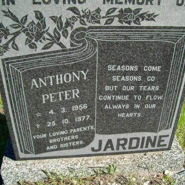 JARDINE Anthony Peter 1956-1977