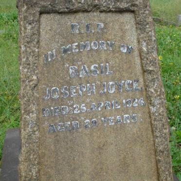 JOYCE Basil Joseph -1924