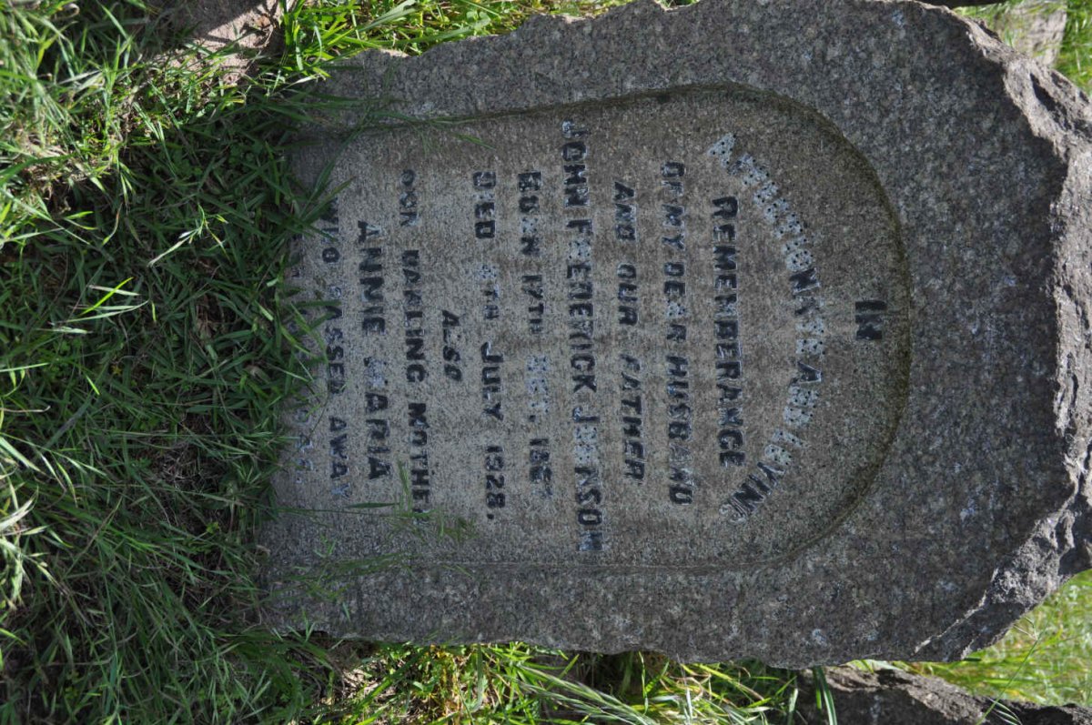 JOHNSON John Frederick 18??-1928 & Annie Maria -1944
