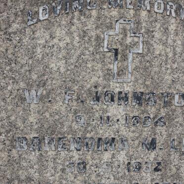 JOHNSTON W.F. -1994 &amp; Barendina M. LIND -1932