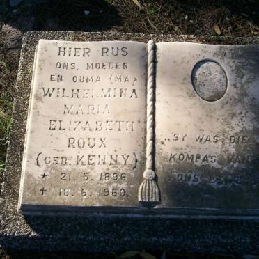 KENNY Wilhelmina Elizabeth nee ROUX 1896-1969