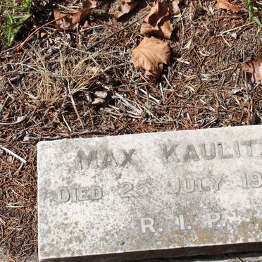 KAULITZ Max -1952