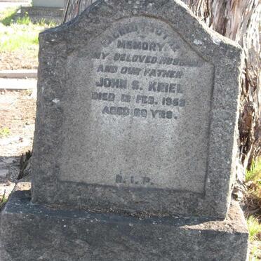KRIEL John S. -1952