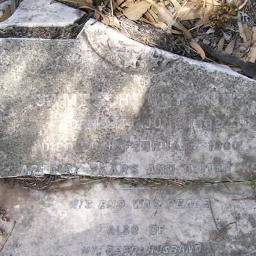 KUNZ James Henry 1882-1900