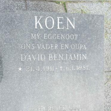KOEN David Benjamin 1911-1981