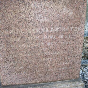 KOTZE ? Herklaas 1833-1891 ::  KOTZE ? 1834-1895