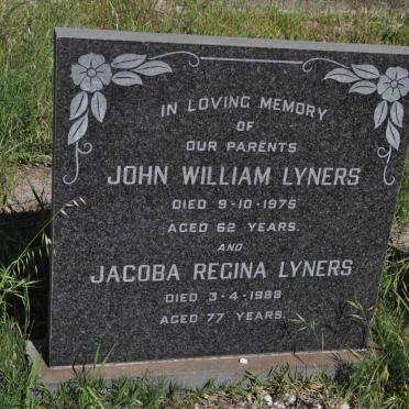 LYNERS John William -1975 &amp; Jacoba Regina -1988