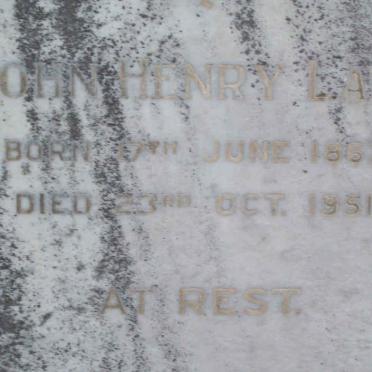 LAWS John Henry 1867-1951