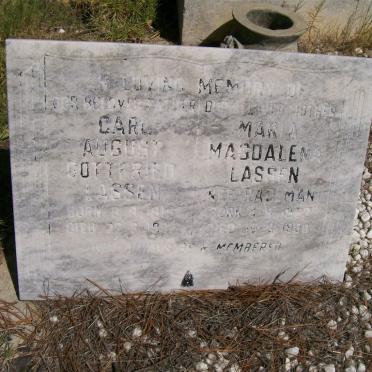LASSEN Carl August Gottfried 1916-1986 &amp; Maria Magdalena RADEMAN 1920-1980