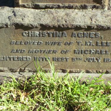 LEE Christina Agnes -1945