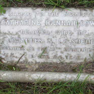 LESUEUR Catherine Hannah nee COWAN -1917